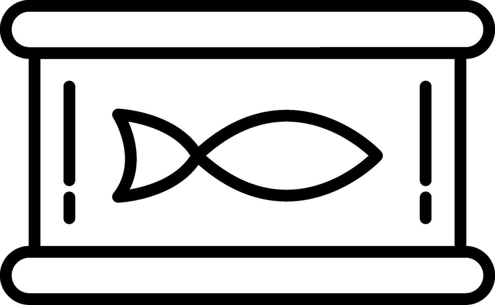 Tuna Line Icon vector