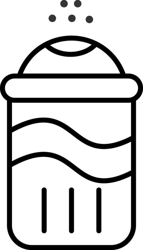 Salt Line Icon vector