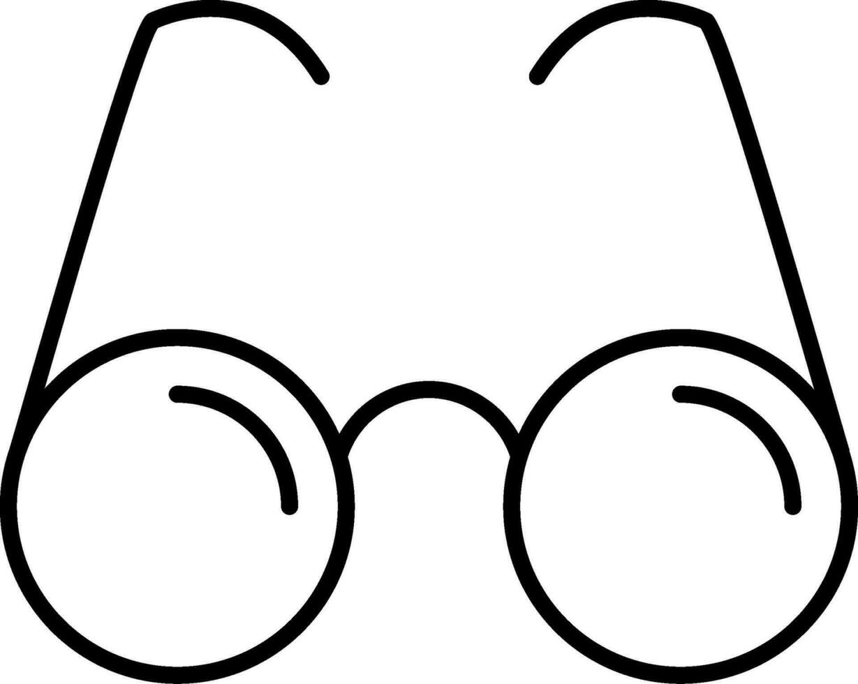 Reading Glasses Line Icon vector
