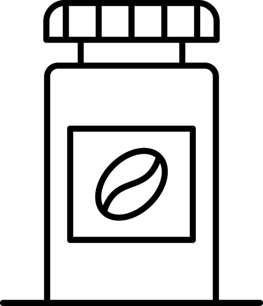 Coffee Bottle Line Icon vector