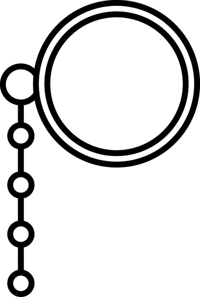 Monocle Line Icon vector