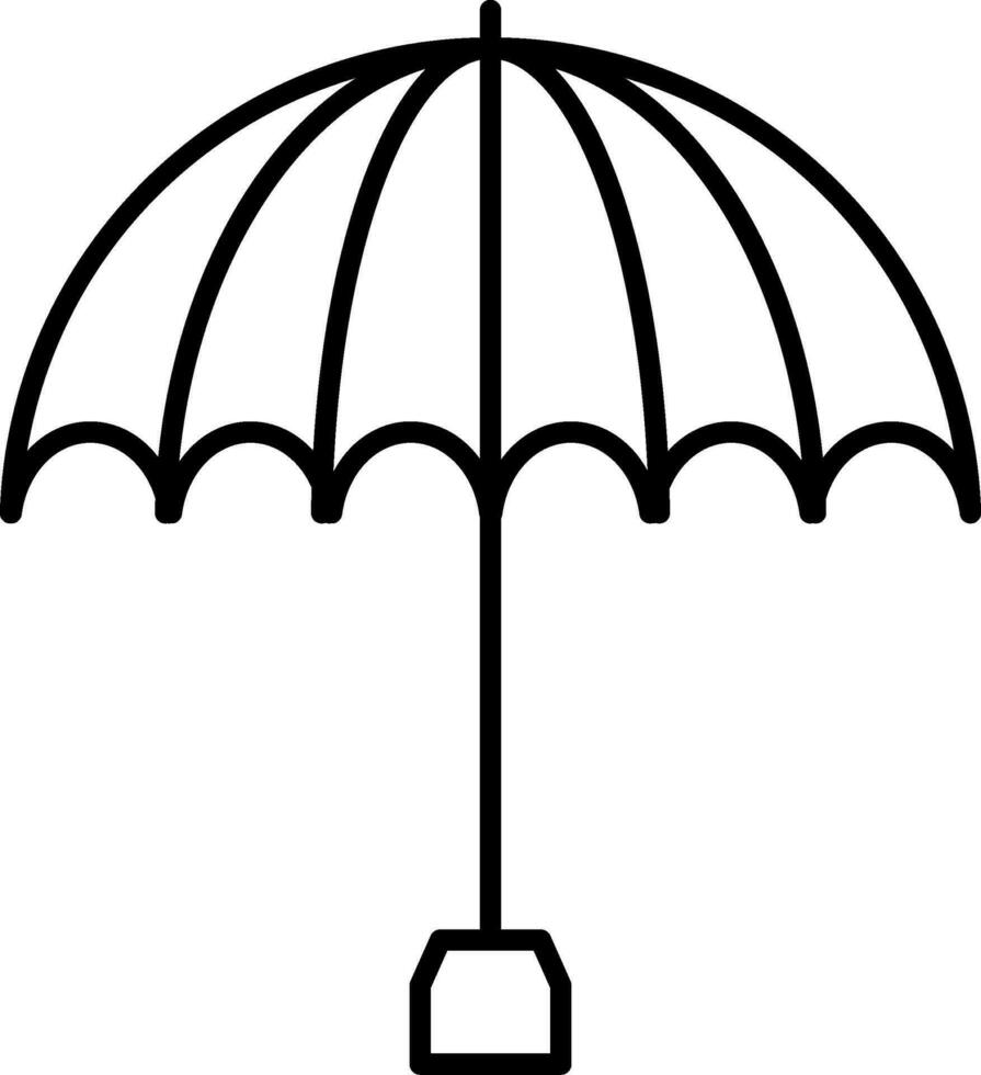 Umbrella Line Icon vector