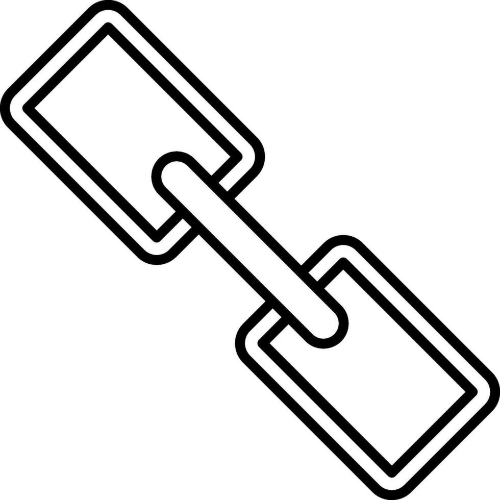 Link Line Icon vector