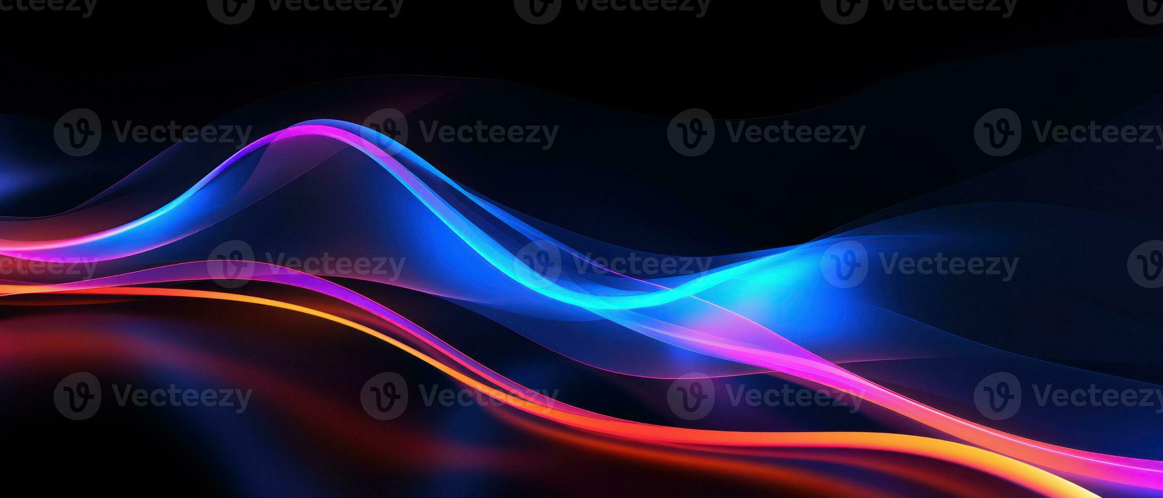 AI generated This bright and energetic abstract background features irregular waves and a blend of colors. photo