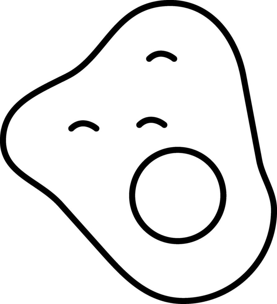 Eggs Line Icon vector