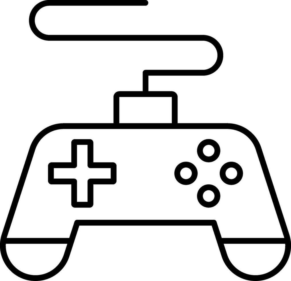 Game Console Line Icon vector