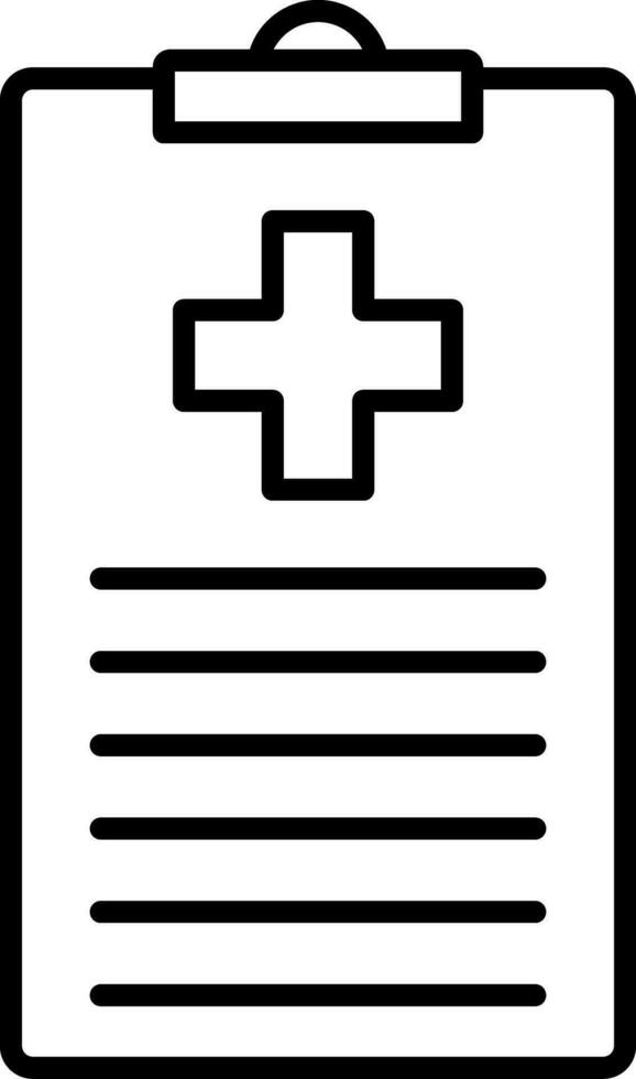 Medical Chart Line Icon vector
