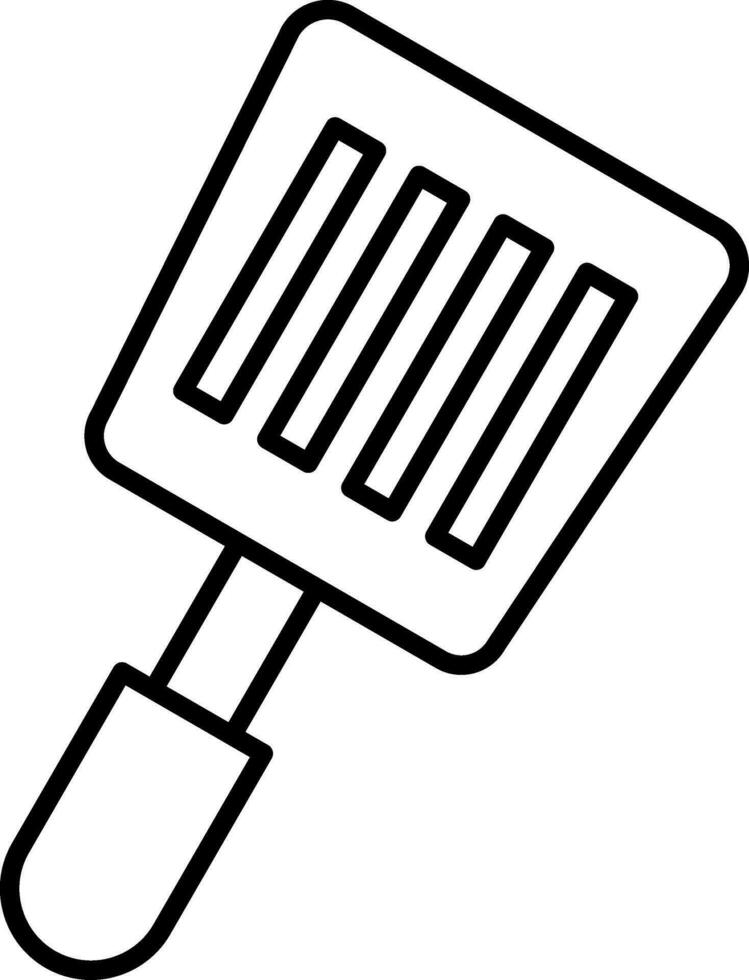 Spatula Line Icon vector