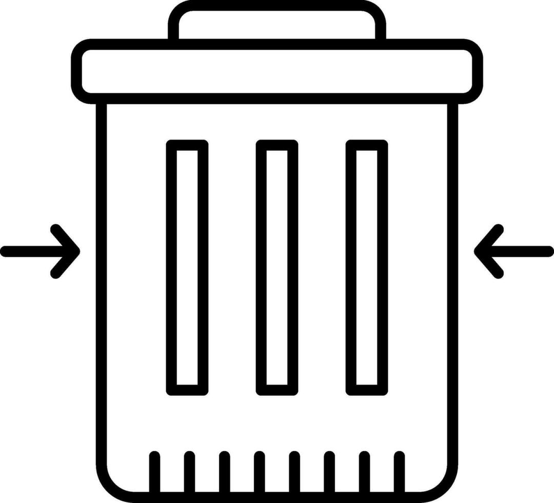 Waste Reduction Line Icon vector