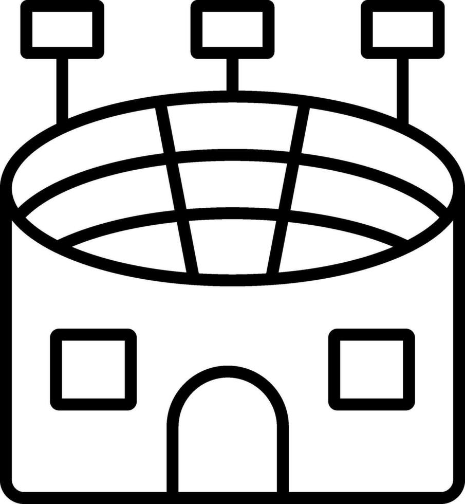 Stadium Line Icon vector