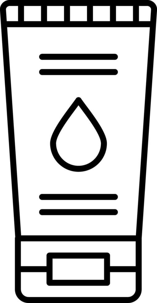 Face Wash Line Icon vector
