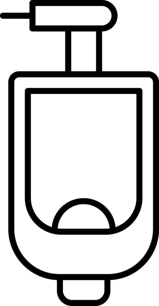 Urinal Line Icon vector