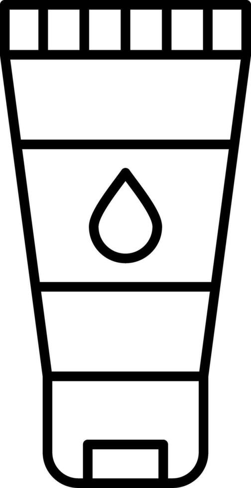 Wash Face Line Icon vector