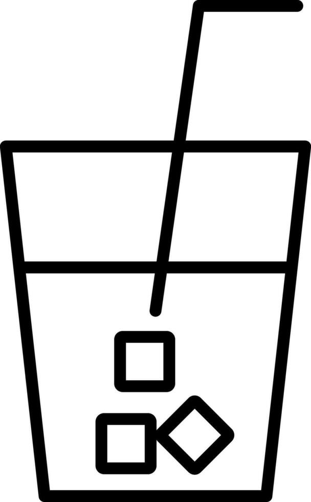 Drink Line Icon vector