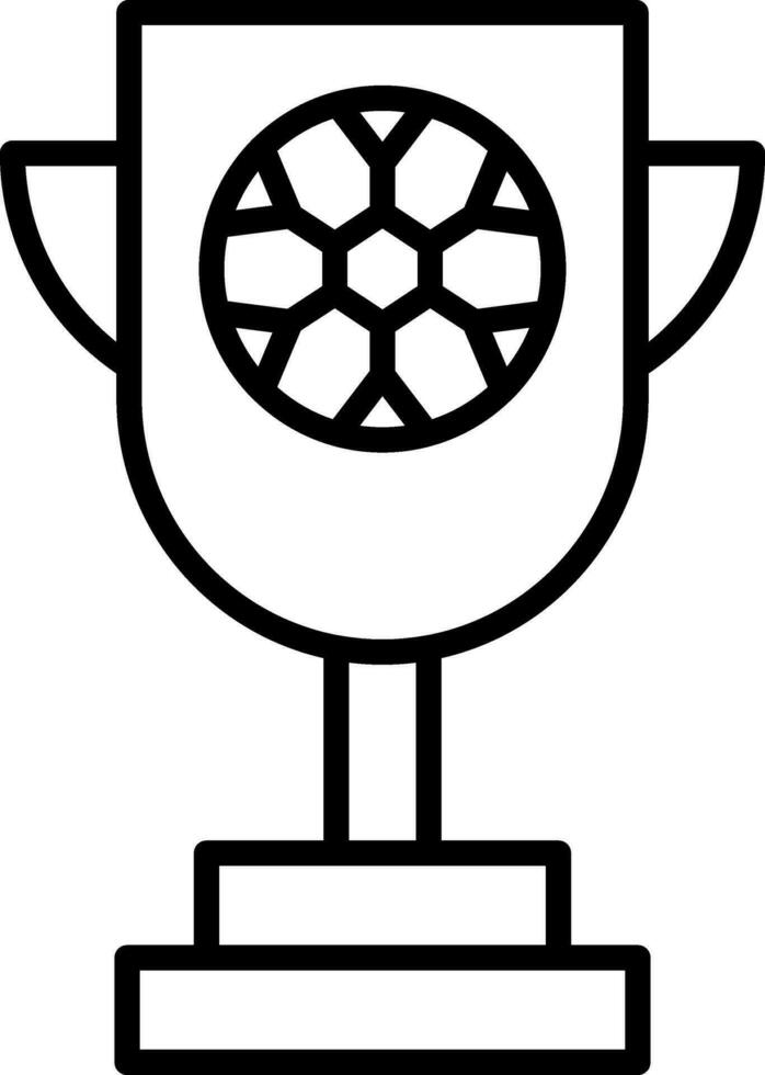 icono de línea de trofeo vector