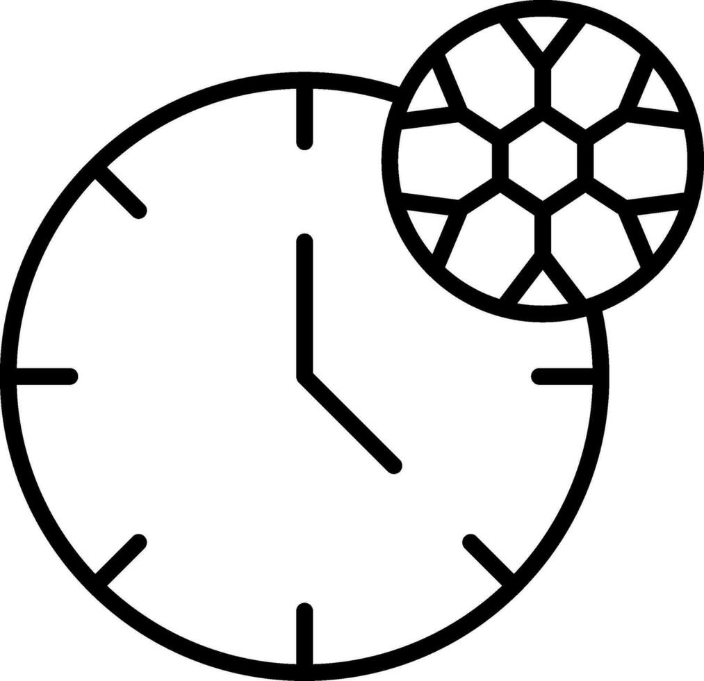 Football Time Line Icon vector
