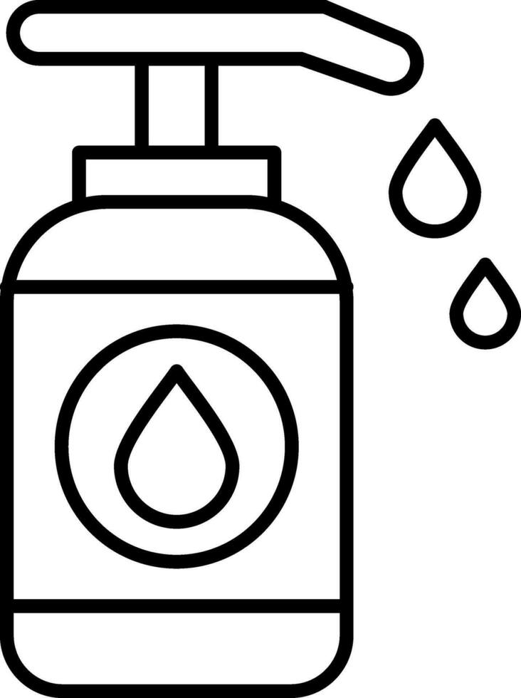 Lotion Line Icon vector