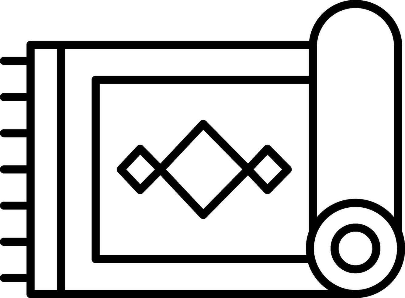 Carpet Line Icon vector