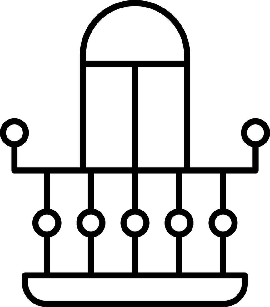 Balcony Line Icon vector