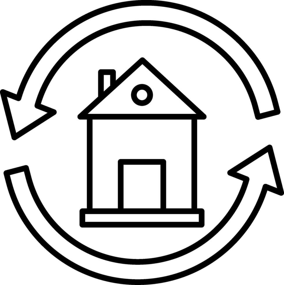 Change Line Icon vector