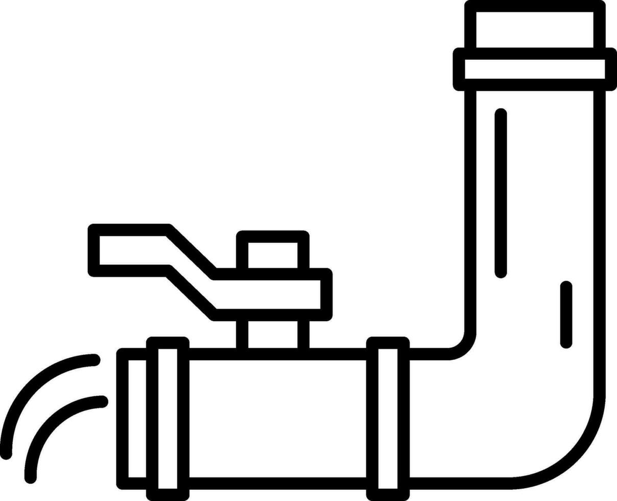 Water Supply Line Icon vector