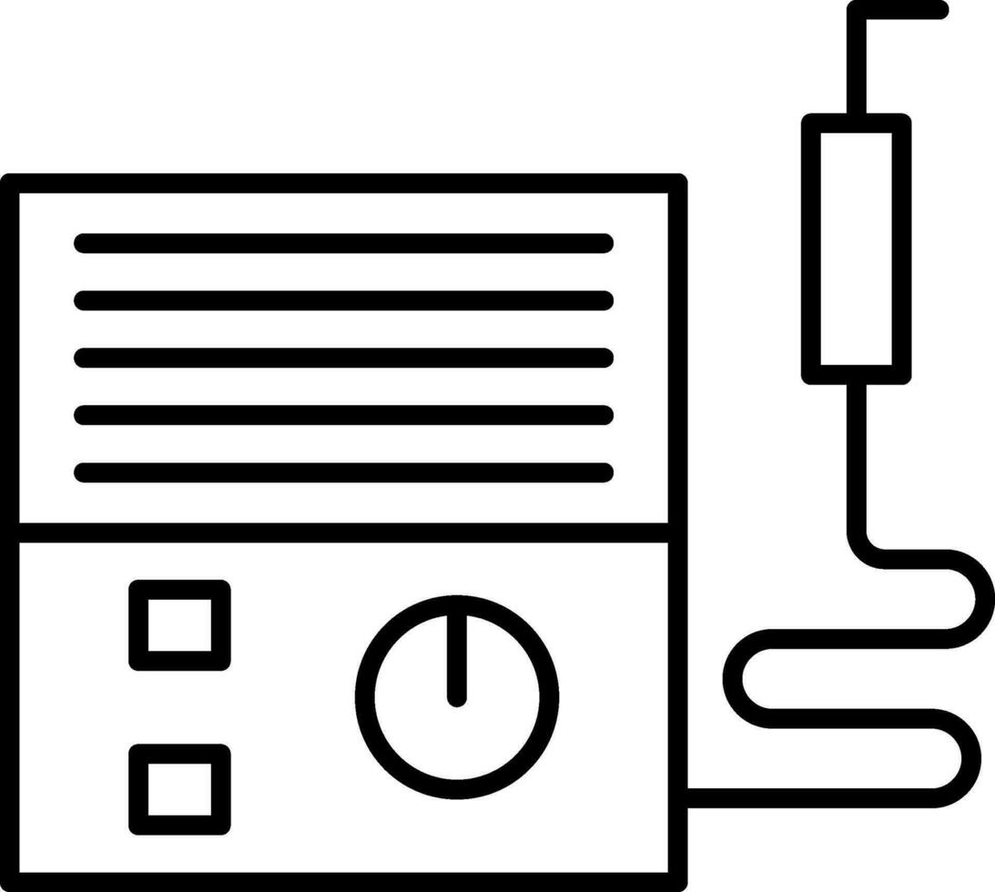 Plasma Cutter Line Icon vector