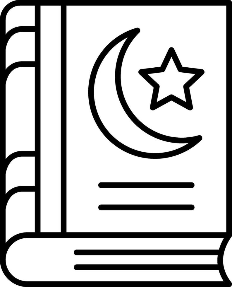 Holy Book Line Icon vector