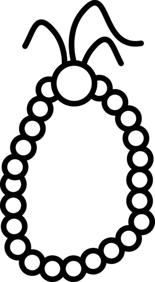 Prayer Beads Line Icon vector
