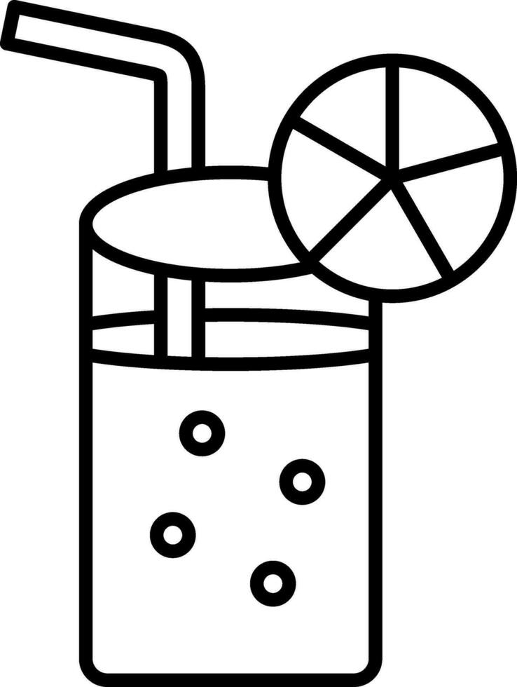 Lemonade Line Icon vector