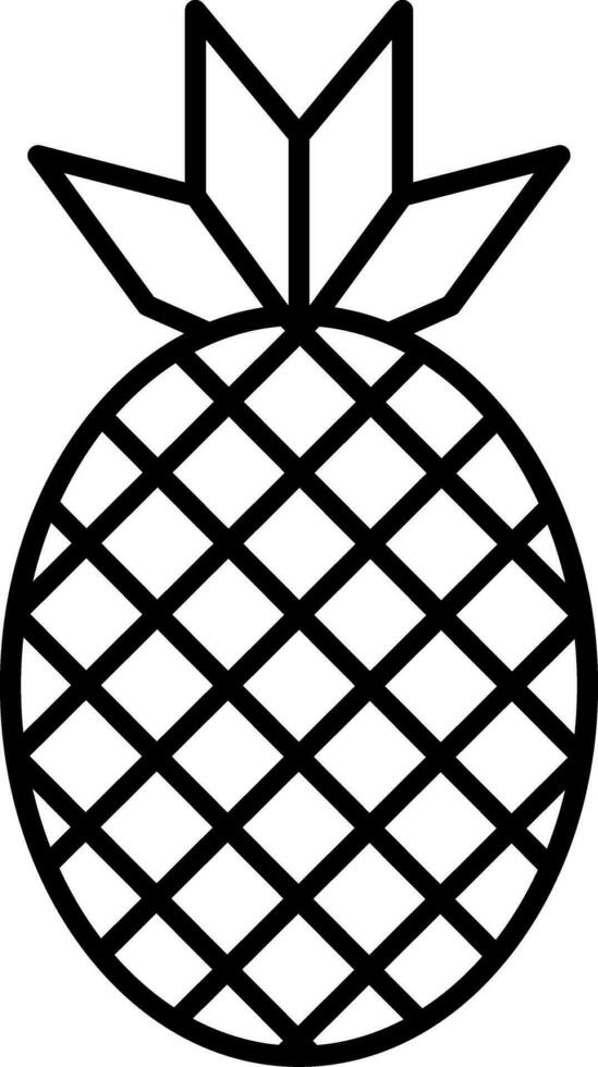 Pineapple Line Icon vector