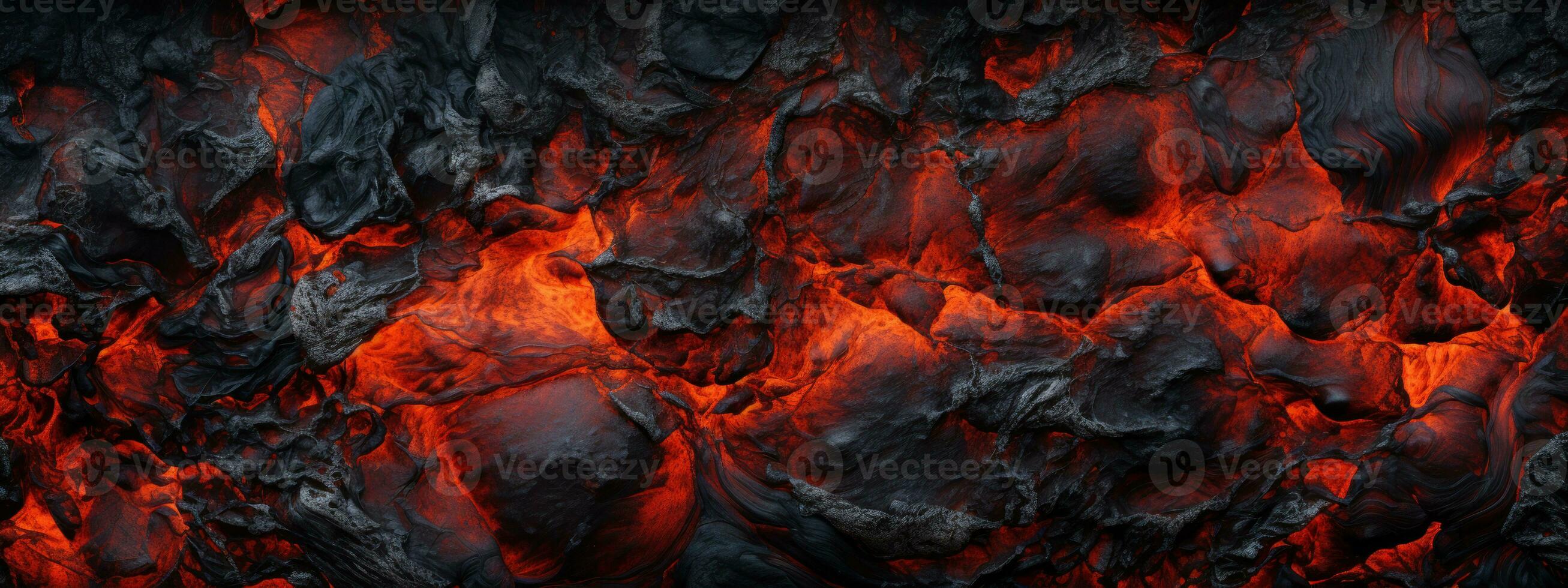 AI generated Vivid lava texture in eruption. AI generative. photo