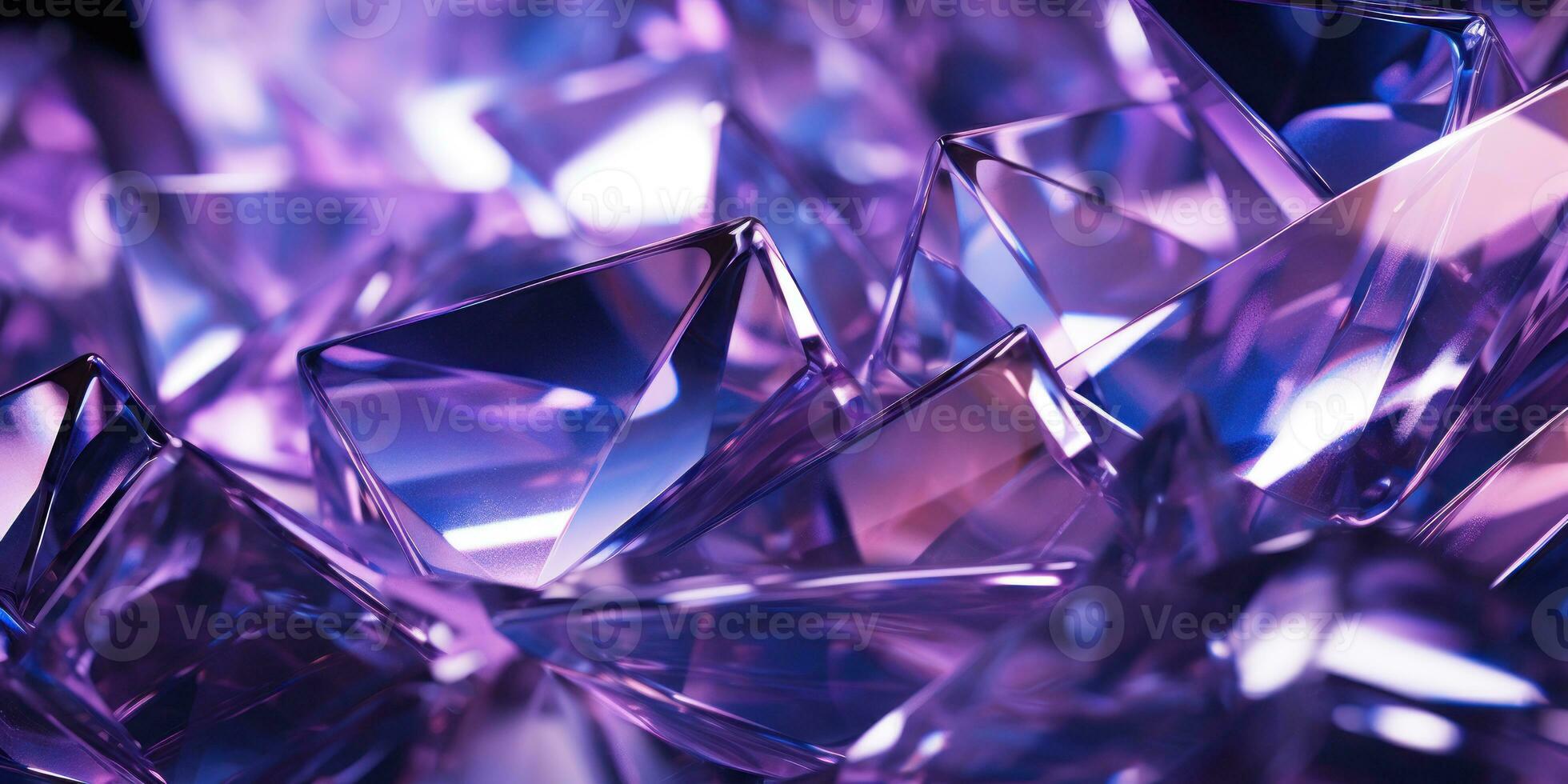 AI generated Mesmerizing close-up of a purple crystals. AI generative. photo