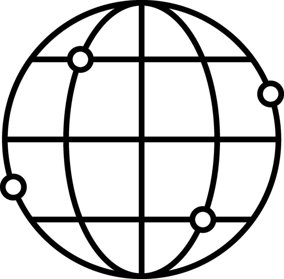 World Line Icon vector