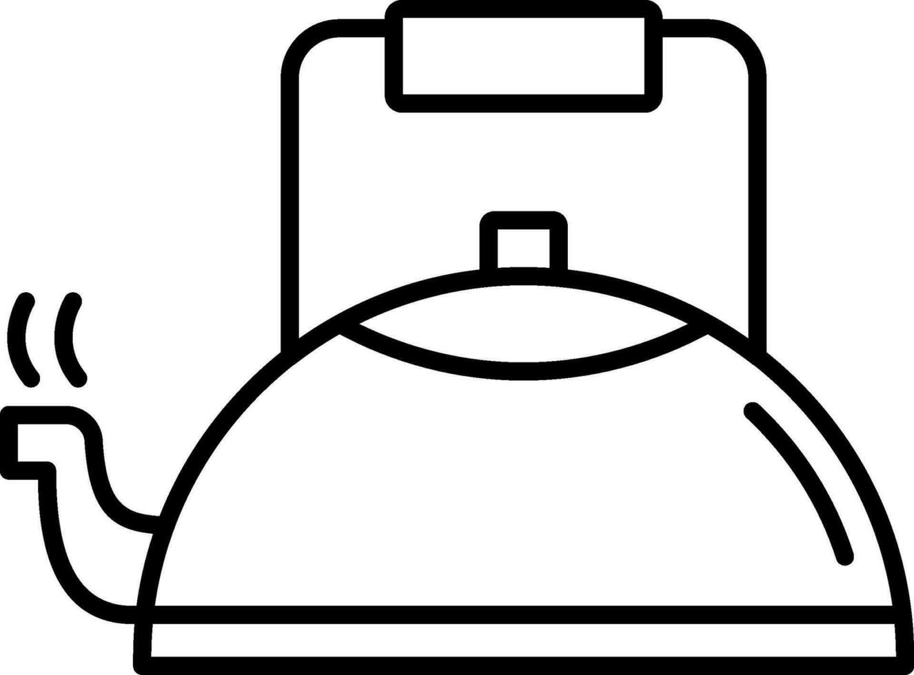 Kettle Line Icon vector