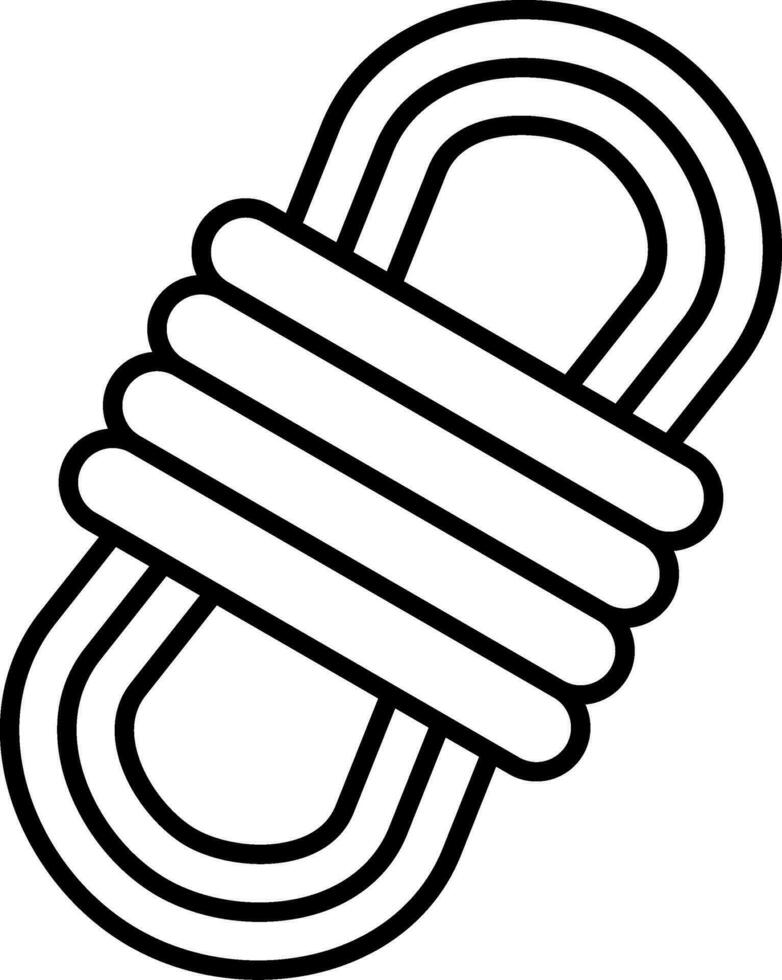 Rope Line Icon vector