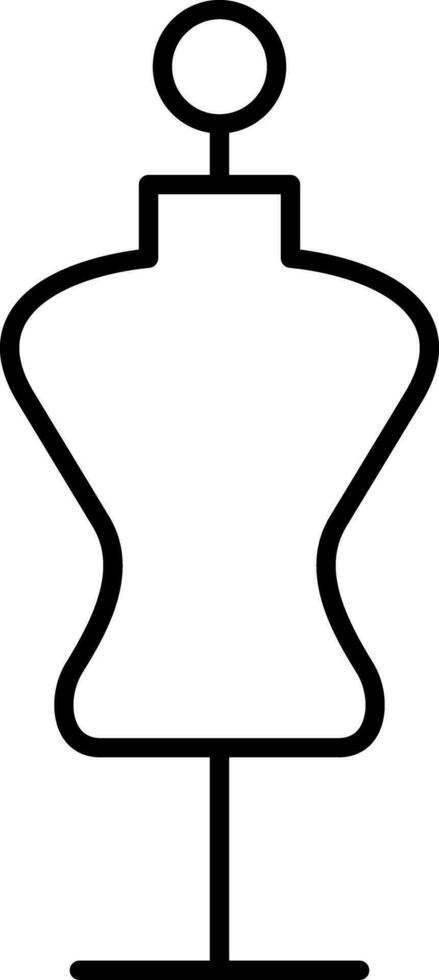 Mannequin Line Icon vector