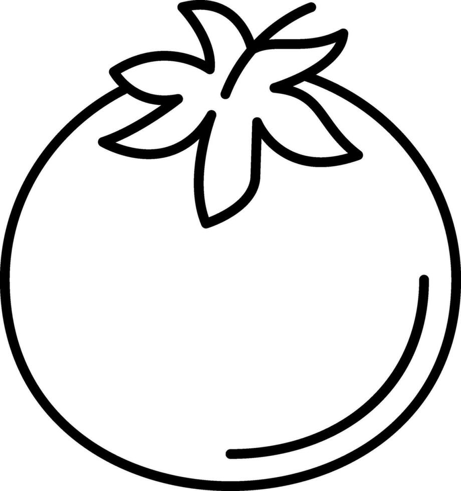 Tomato Line Icon vector