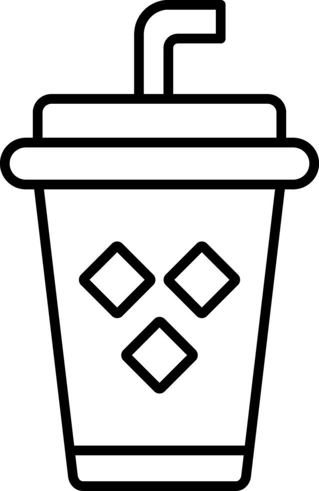 Juice Line Icon vector