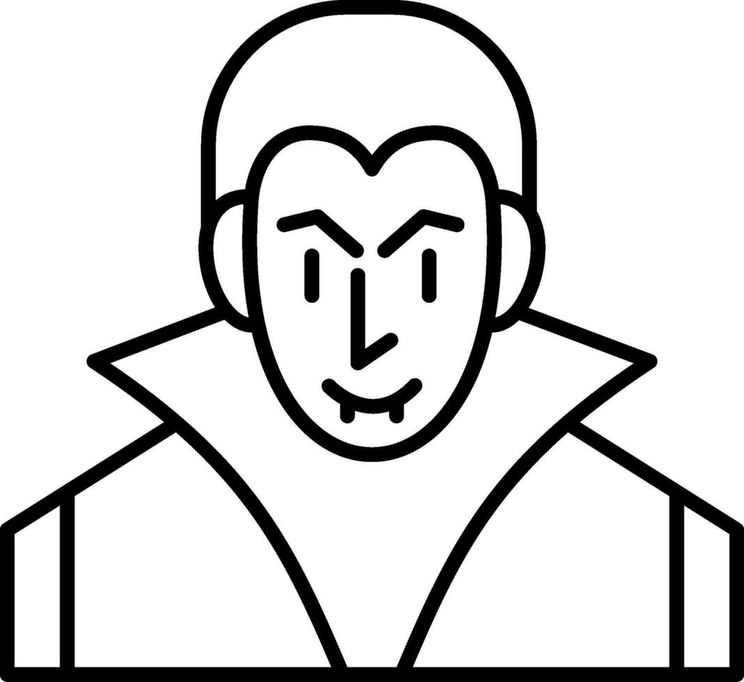 Evil Line Icon vector