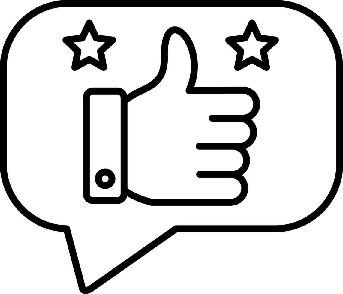 Reviews Line Icon vector