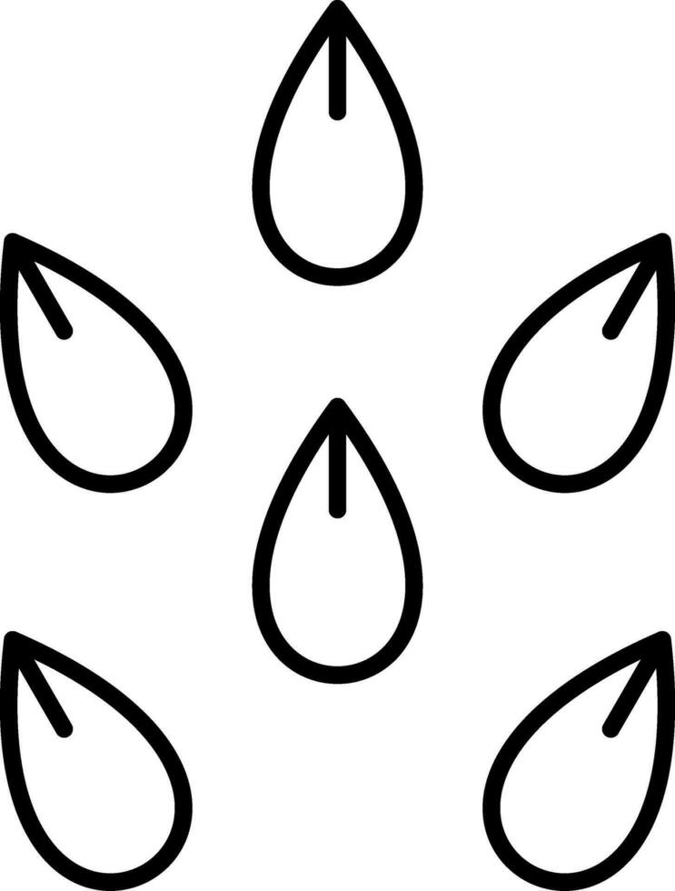 Seeds Line Icon vector