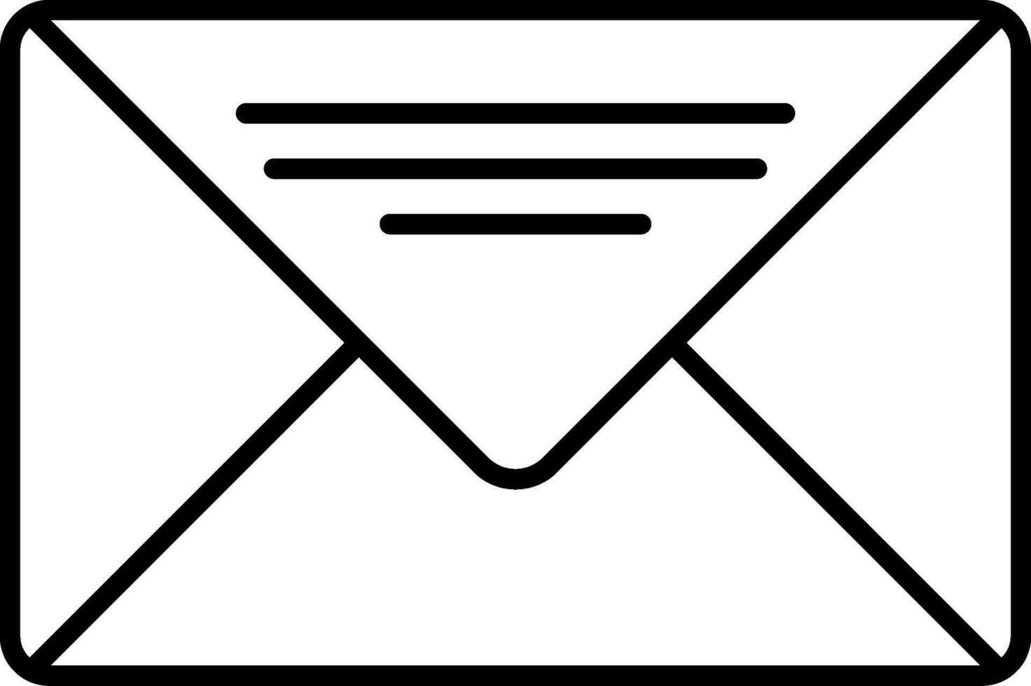 Email Line Icon vector