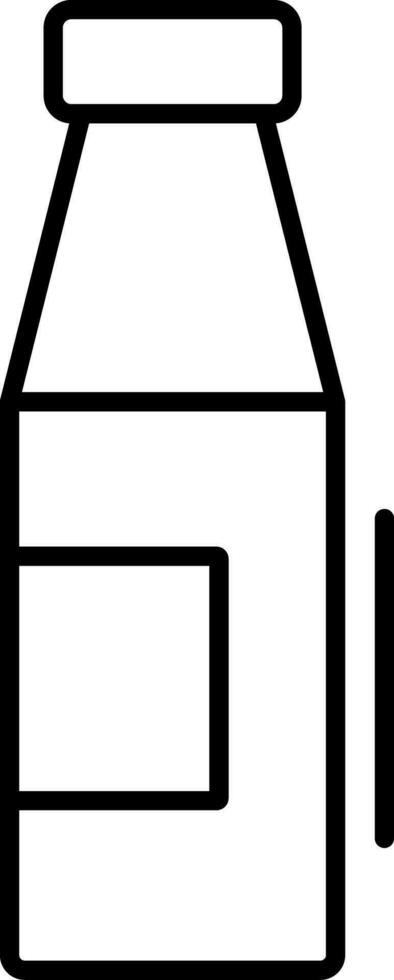 Milk Bottle Line Icon vector