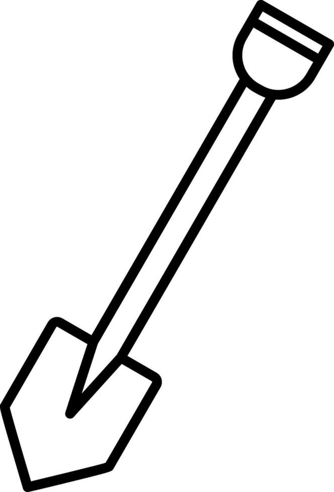 Shovel Line Icon vector