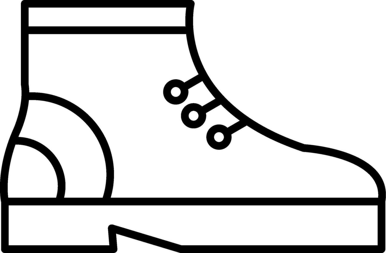 Boot Line Icon vector