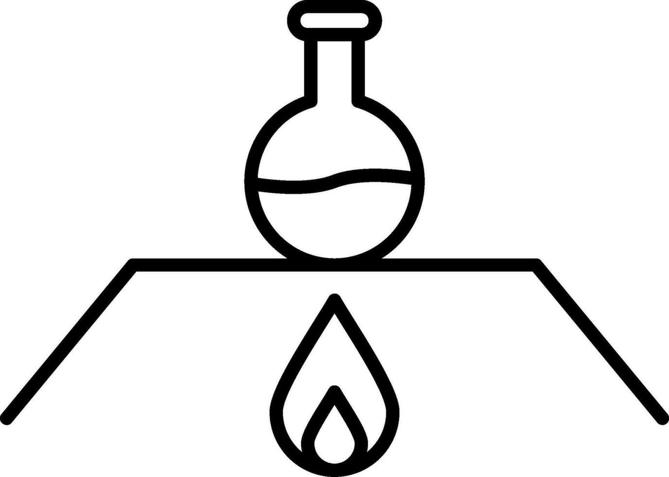 Burner Line Icon vector
