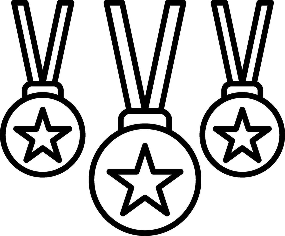 Ranking Line Icon vector