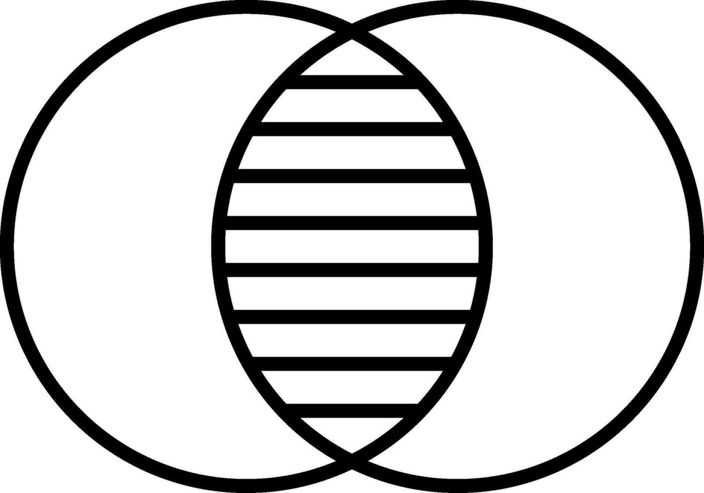 Overlap Line Icon vector