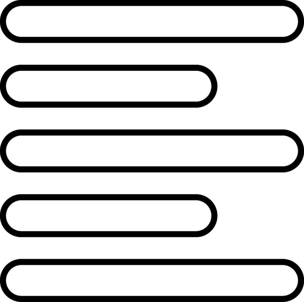 Horizontal Left Align Line Icon vector