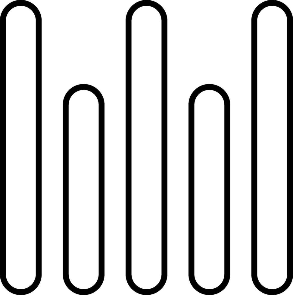 Vertical Align Bottom Line Icon vector